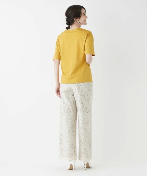 Leilian / レリアン カットソー | ラウンドネック五分袖カットソー | 詳細9