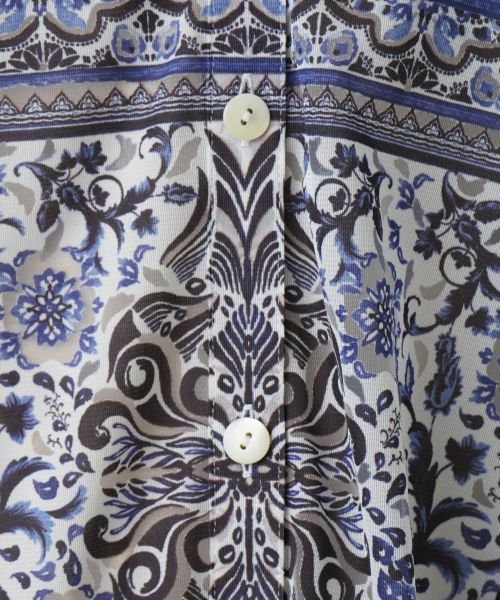 Leilian / レリアン シャツ・ブラウス | 花柄スキッパーブラウス | 詳細16