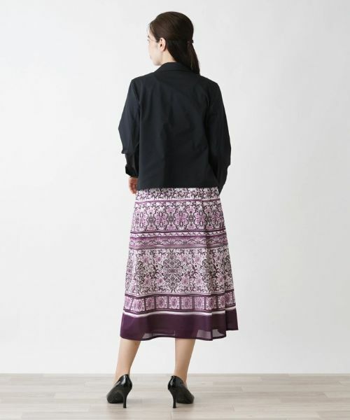 Leilian / レリアン ミニ・ひざ丈スカート | 柄スカート | 詳細3