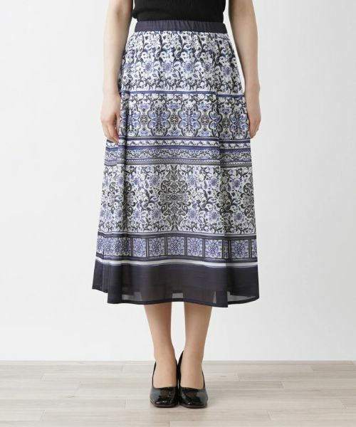 Leilian / レリアン ミニ・ひざ丈スカート | 柄スカート | 詳細7