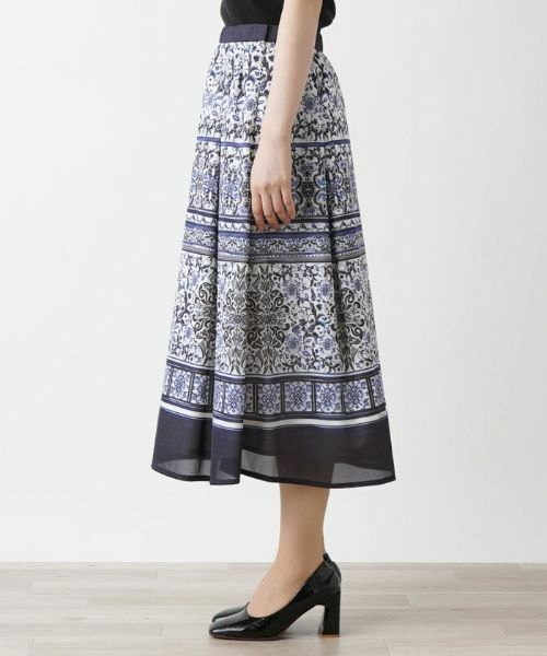 Leilian / レリアン ミニ・ひざ丈スカート | 柄スカート | 詳細8