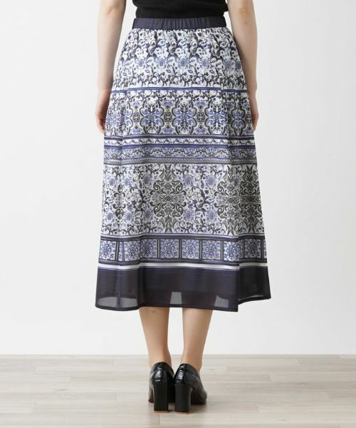 Leilian / レリアン ミニ・ひざ丈スカート | 柄スカート | 詳細9