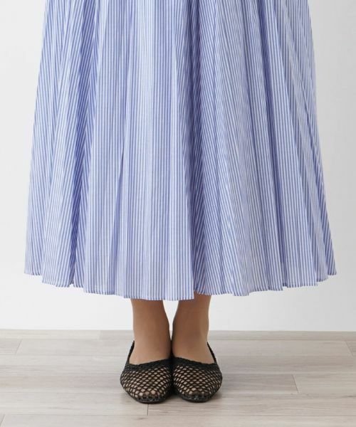 Leilian / レリアン ロング・マキシ丈スカート | ストライプフレアロングスカート | 詳細12