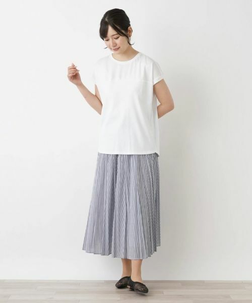 Leilian / レリアン ロング・マキシ丈スカート | ストライプフレアロングスカート | 詳細2