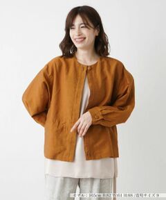 Leilian / レリアン その他アウター | ノーカラーブルゾン【Leilian WHITE LABEL】