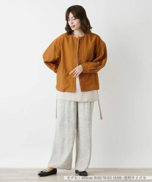 Leilian / レリアン その他アウター | ノーカラーブルゾン【Leilian WHITE LABEL】 | 詳細1