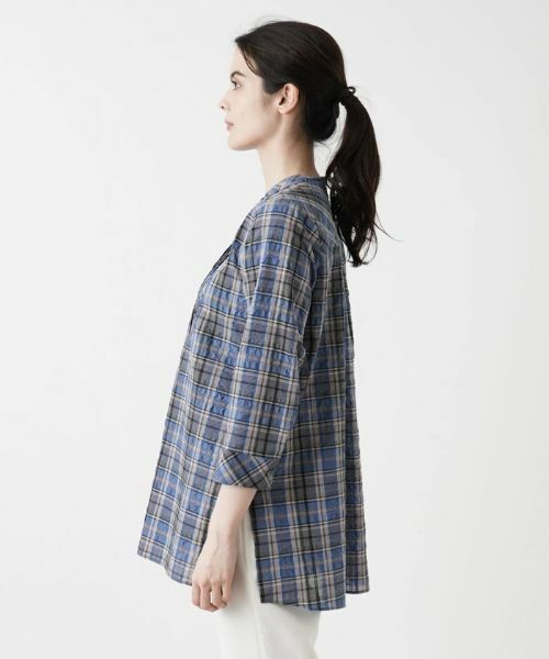 Leilian / レリアン シャツ・ブラウス | 七分袖バンドカラーブラウス【Leilian WHITE LABEL】 | 詳細5