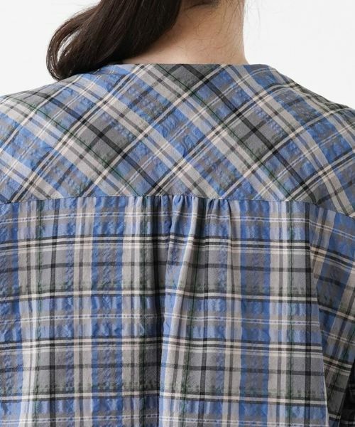 Leilian / レリアン シャツ・ブラウス | 七分袖バンドカラーブラウス【Leilian WHITE LABEL】 | 詳細8