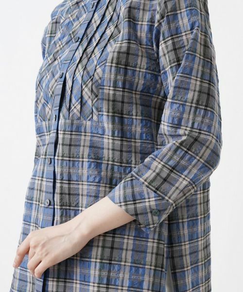 Leilian / レリアン シャツ・ブラウス | 七分袖バンドカラーブラウス【Leilian WHITE LABEL】 | 詳細9