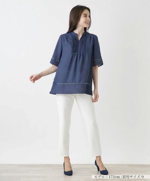 Leilian / レリアン シャツ・ブラウス | スキッパーブラウス【Leilian WHITE LABEL】 | 詳細1