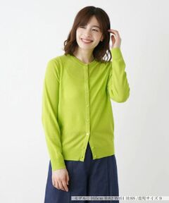 Leilian / レリアン カーディガン・ボレロ | シアークルーネックニットカーディガン