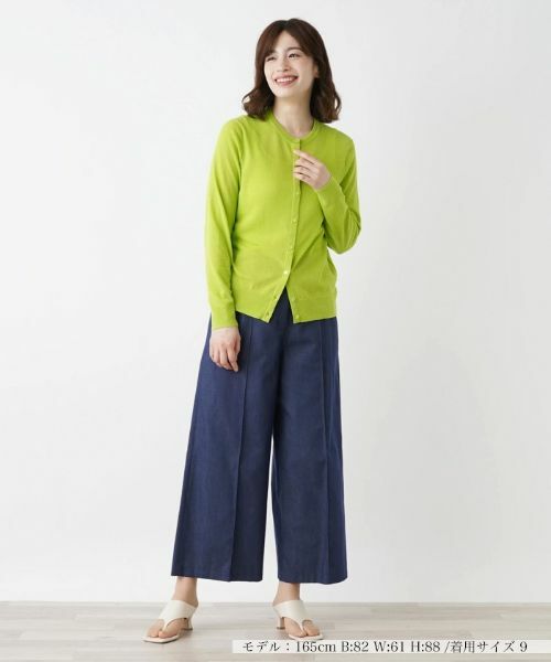 Leilian / レリアン カーディガン・ボレロ | シアークルーネックニットカーディガン | 詳細1