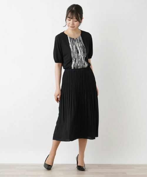 Leilian / レリアン ロング・マキシ丈スカート | リバーシブルミディレングススカート【Leilian WHITE LABEL】 | 詳細4