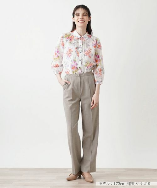 Leilian / レリアン その他パンツ | ノータックストレートパンツ【Leilian WHITE LABEL】 | 詳細10