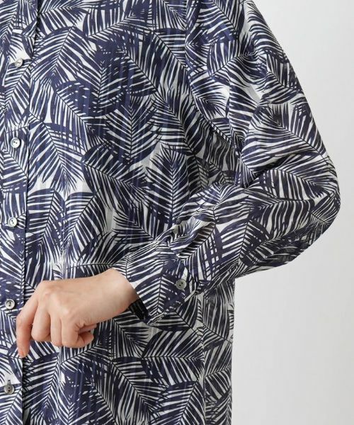 Leilian / レリアン シャツ・ブラウス | リーフプリント総柄シャツ | 詳細9