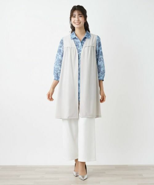 Leilian / レリアン テーラードジャケット | 洗えるジレ | 詳細17