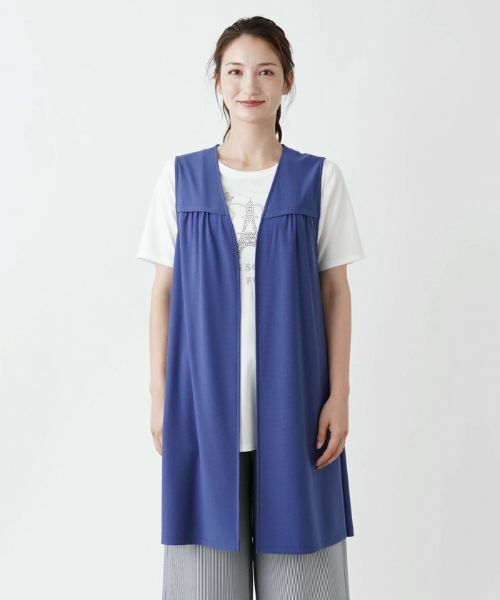 Leilian / レリアン テーラードジャケット | 洗えるジレ | 詳細5