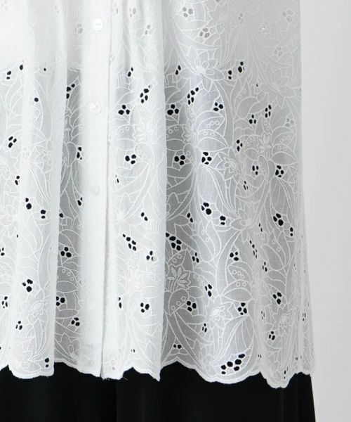 Leilian / レリアン シャツ・ブラウス | カットワーク刺繍ブラウス | 詳細10