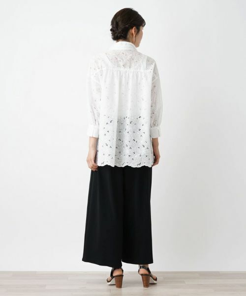 Leilian / レリアン シャツ・ブラウス | カットワーク刺繍ブラウス | 詳細3