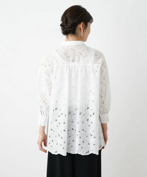 Leilian / レリアン シャツ・ブラウス | カットワーク刺繍ブラウス | 詳細6