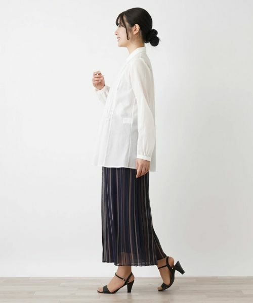 Leilian / レリアン シャツ・ブラウス | シアーコットンブラウス【Leilian WHITE LABEL】 | 詳細2