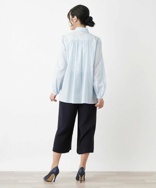 Leilian / レリアン シャツ・ブラウス | シアーコットンブラウス【Leilian WHITE LABEL】 | 詳細6