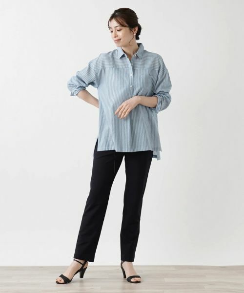 Leilian / レリアン シャツ・ブラウス | ストライプブラウス | 詳細1
