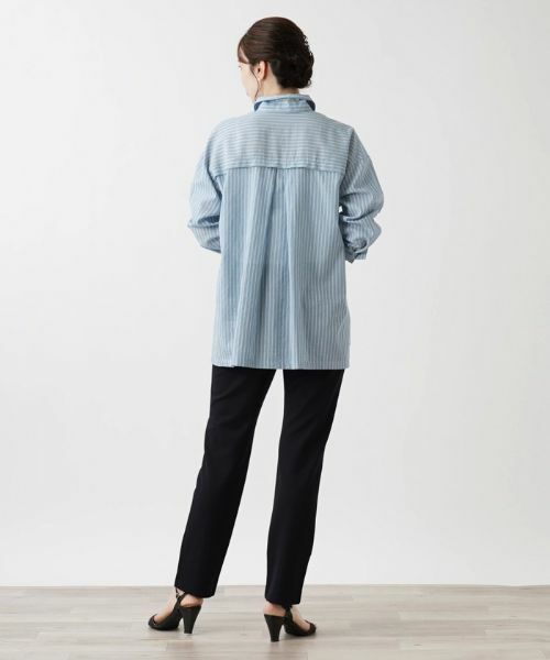Leilian / レリアン シャツ・ブラウス | ストライプブラウス | 詳細3