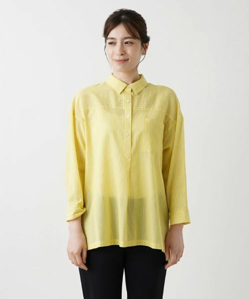 Leilian / レリアン シャツ・ブラウス | ストライプブラウス | 詳細7