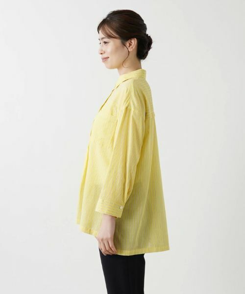 Leilian / レリアン シャツ・ブラウス | ストライプブラウス | 詳細8