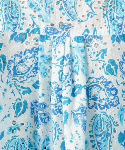 Leilian / レリアン シャツ・ブラウス | カットワークレースプリントブラウス | 詳細13