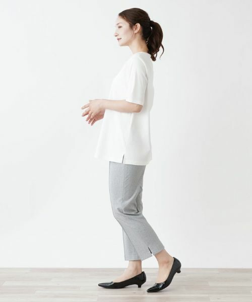 Leilian / レリアン カットソー | 刺繍半袖プルオーバー | 詳細2