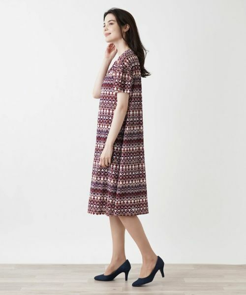 Leilian / レリアン ドレス | 洗えるミディ丈ワンピース【パワーネット素材】 | 詳細15