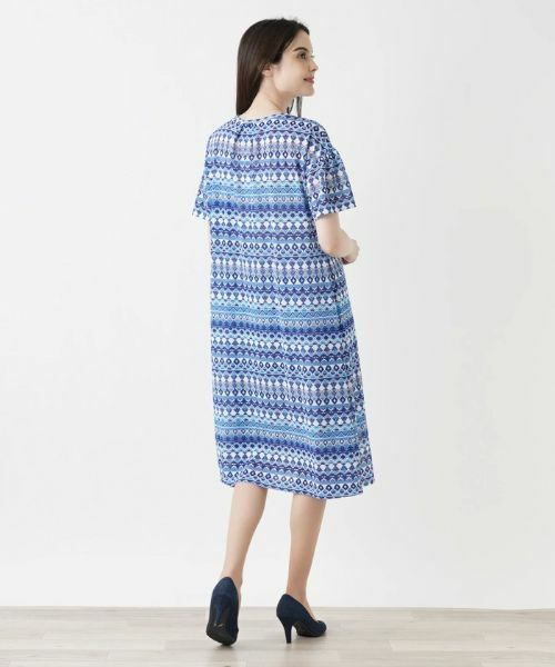 Leilian / レリアン ドレス | 洗えるミディ丈ワンピース【パワーネット素材】 | 詳細3