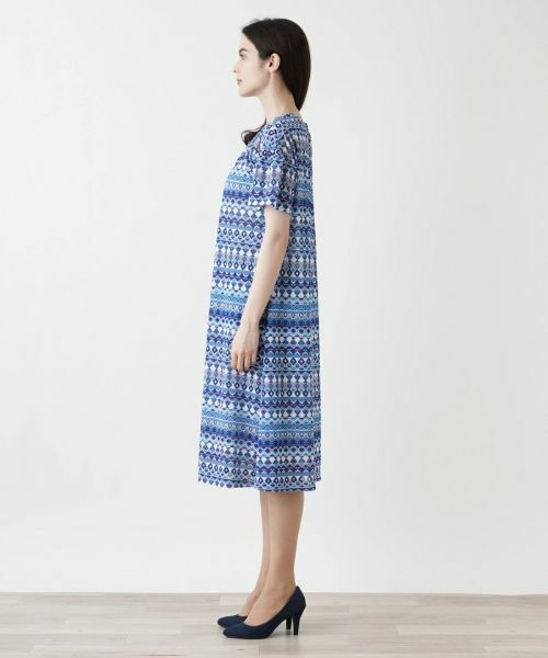 Leilian / レリアン ドレス | 洗えるミディ丈ワンピース【パワーネット素材】 | 詳細5