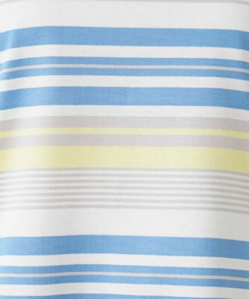 Leilian / レリアン Tシャツ | マルチボーダー半袖Tシャツ | 詳細11