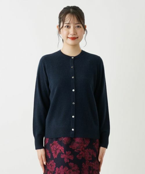 Leilian / レリアン カーディガン・ボレロ | カシミヤクルーネックカーディガン | 詳細16