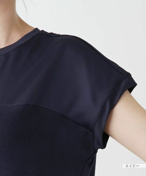 Leilian / レリアン カットソー | 切替えフレンチスリーブカットソー | 詳細10