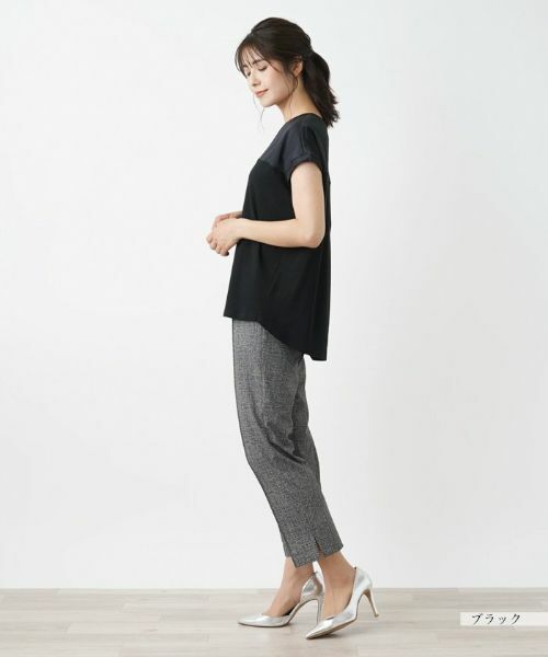 Leilian / レリアン カットソー | 切替えフレンチスリーブカットソー | 詳細14