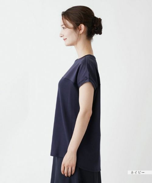 Leilian / レリアン カットソー | 切替えフレンチスリーブカットソー | 詳細5