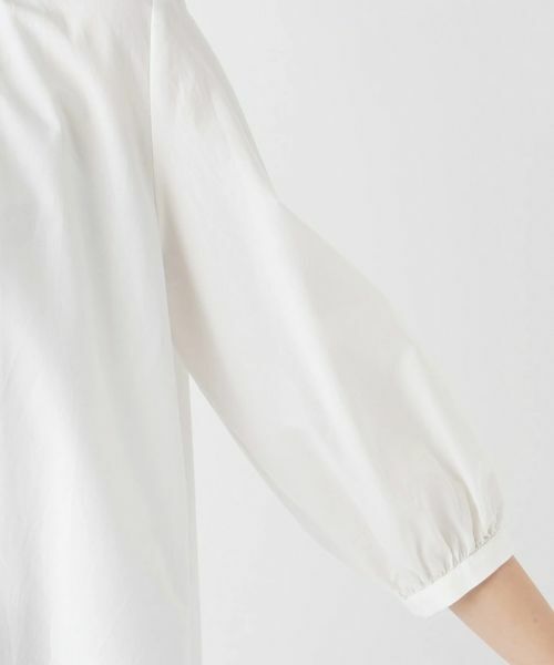 Leilian / レリアン シャツ・ブラウス | ７分丈バンドカラーブラウス | 詳細11