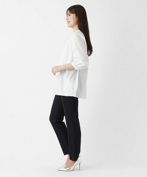 Leilian / レリアン シャツ・ブラウス | ７分丈バンドカラーブラウス | 詳細2