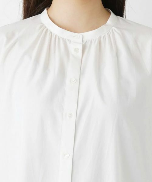 Leilian / レリアン シャツ・ブラウス | ７分丈バンドカラーブラウス | 詳細9