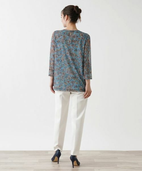 Leilian / レリアン カットソー | ペイズリー柄カットソー【ERICA】 | 詳細11