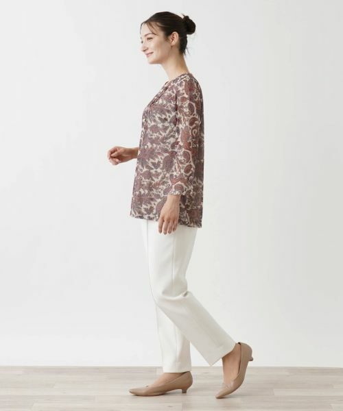 Leilian / レリアン カットソー | ペイズリー柄カットソー【ERICA】 | 詳細2