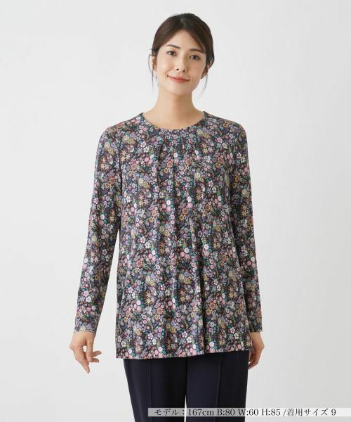 Leilian/レリアン カットソー【BINDA】 ネイビー 11(L) Leilian/レリアン カットソー【BINDA】 ネイビー 11(L)