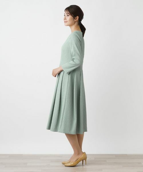 Leilian / レリアン ドレス | ストレッチスクエアネックワンピース | 詳細2
