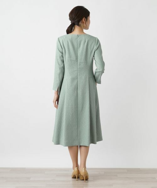 Leilian / レリアン ドレス | ストレッチスクエアネックワンピース | 詳細3