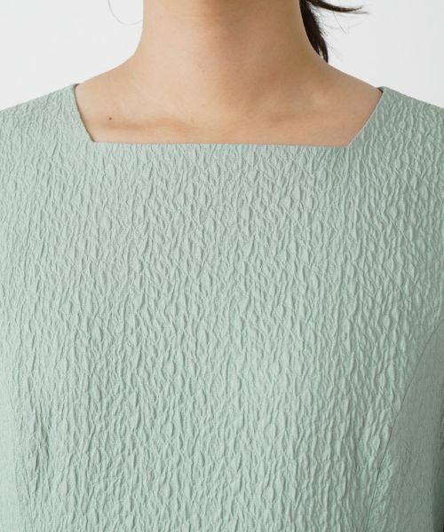 Leilian / レリアン ドレス | ストレッチスクエアネックワンピース | 詳細7