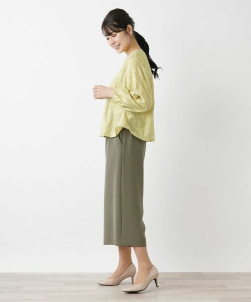 Leilian / レリアン シャツ・ブラウス | ノーカラーブラウス【Leilian WHITE LABEL】 | 詳細2